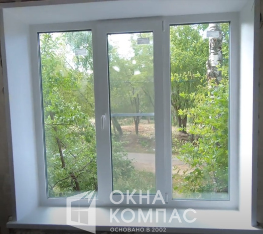 Фото объекта Установка  трехстворчатого окна в квартире Нижнего Новгорода.