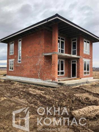 Фото объекта Остекление коттеджа - 15 пвх окон и дверей