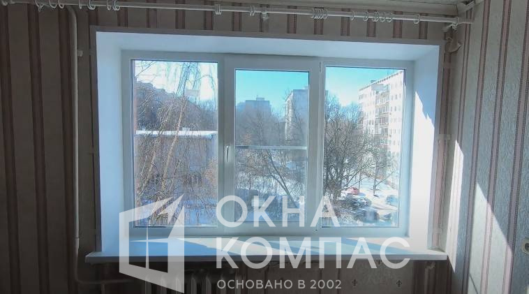 Фото объекта Остекление 3 конструкций в квартире и балконного блока