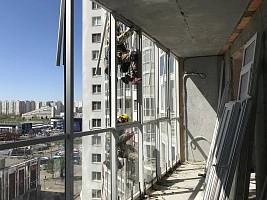 Слайд 0 Монтаж балконов и сайдинга с выносом