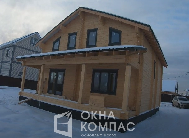 Фото объекта Остекление коттеджа в Борском районе