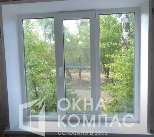 Фото объекта Установка  трехстворчатого окна в квартире Нижнего Новгорода.