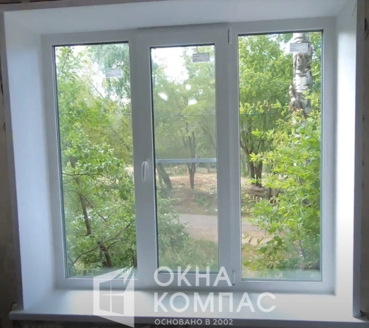 Фото объекта Установка  трехстворчатого окна в квартире Нижнего Новгорода.
