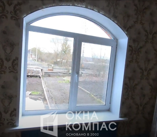 Фото объекта Установка двух арочных окон в квартире Краснобаковского района.