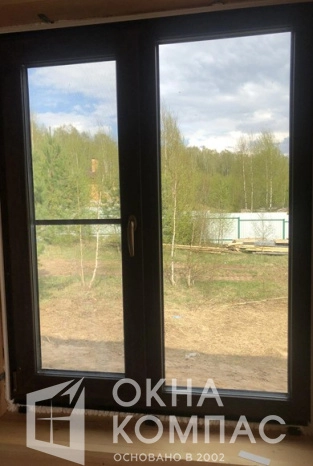 Фото объекта Остекление коттеджа 19 конструкциями в Гребнево