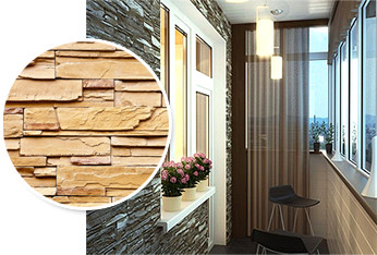 отделка камнем