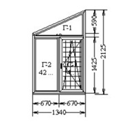 Трапециевидное окно из трех элементов с одной поворотно-откидной створкой Deceuninck Фаворит Спейс